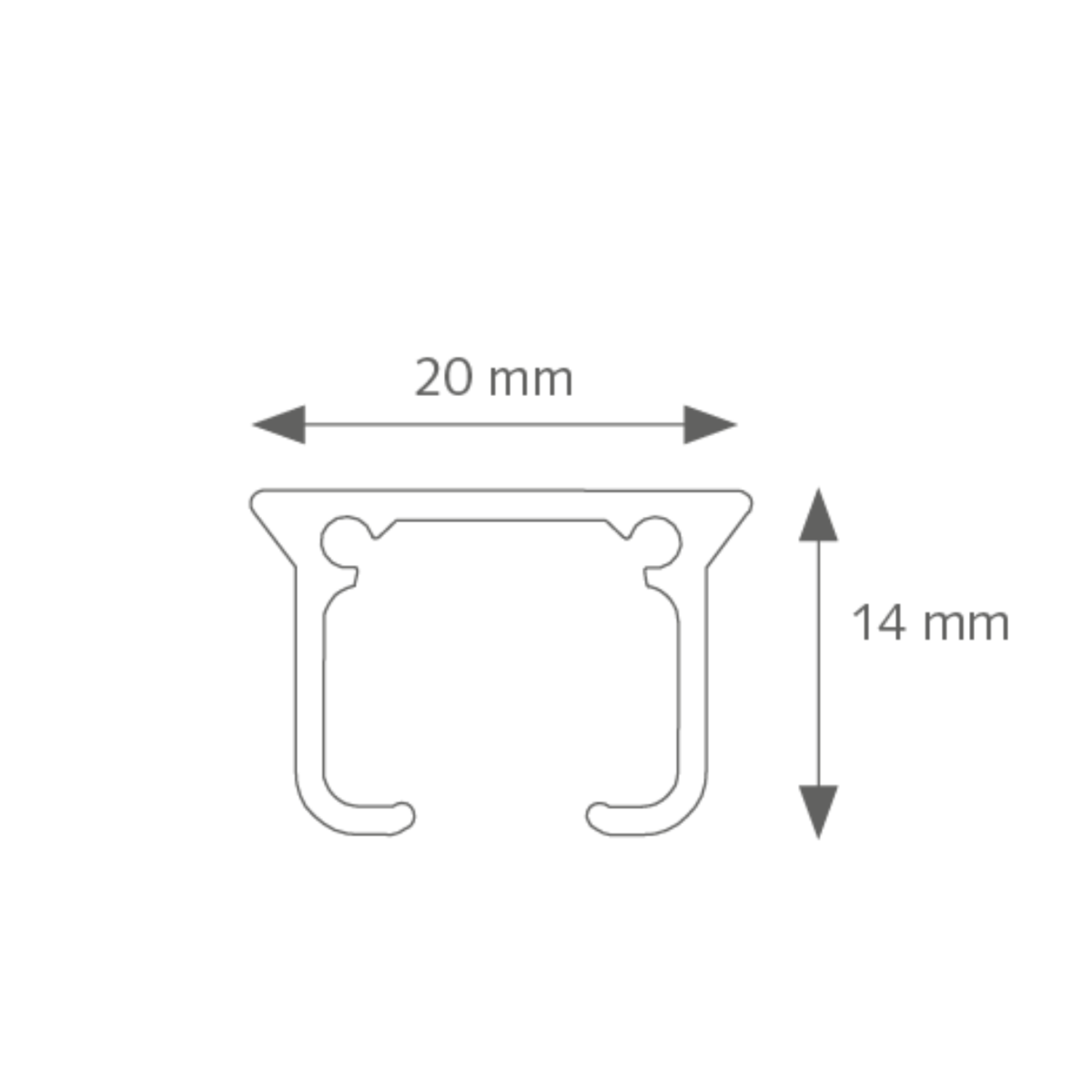 FOREST KS Rail 600cm | Zwart